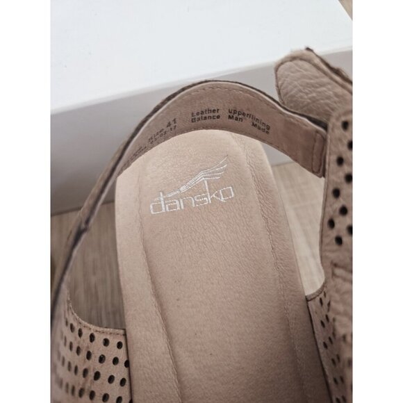 Dansko Jacinda Platform Chunky Buckle Slingback Open Peep Toe Sandals 41 11 11.5 - Picture 10 of 14